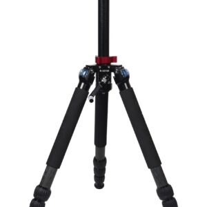 Treppiede in carbonio R4214E con asta centrale a cremagliera