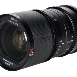 SIRUI OBIETTIVO 35MM T29 16X CARBON FIBER FULLFRAME ANAMORPHIC VIDEO CANON RFMOUNT NEUTRAL FLARE