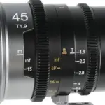 SIRUI IRONSTAR T1.9 1.5X ANAMORPHIC FULL FRAME CINE LENSES 45MM NEUTRAL FLARE INTERCHANGEABLE PL/EF MOUNT