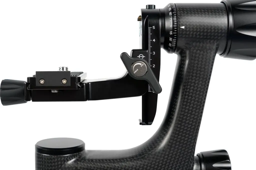 Testa Gimbal PH10 in Fibra di Carbonio e Alluminio