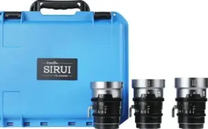 Set IronStar t/1.9 1.5X Anamorphic Full Frame Cine 35mm45mm60mm Blue Flare EF/PL