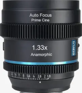 Obiettivo 40mm T1.8 1.33X S35 AF Lente Anamorfica L Mount Neutral Flare