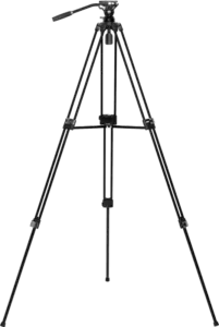 ELVT01 TREPPIEDE BROADCAST CON TESTA VIDEO SU BASE LIVELLANTE 75MM