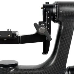 Testa Gimbal PH10 in Fibra di Carbonio e Alluminio
