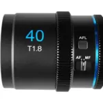 SIRUI OBIETTIVO 40MM T1.8 1.33X S35 AF ANAMORFICH LENS E MOUNT BLUE FLARE