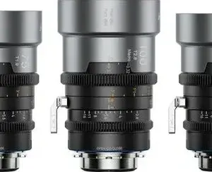 IRONSTAR T1.9 1.5X ANAMORPHIC FULLFRAME CINE LENS KIT 75MM/100MM/135MM BLUE FLARE WITH CPL VND FILTERS CASE