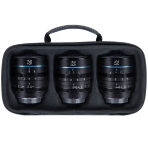 SIRUI NIGHTWALKER SERIES 24 35/55MM T1.2 S35 MF CINE LENS BUNDLE M4/3 MOUNT BLACK