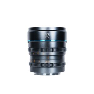 SIRUI NIGHTWALKER SERIES 75MM T1.2 S35 MF CINE LENS EMOUNT GUN METAL GRAY