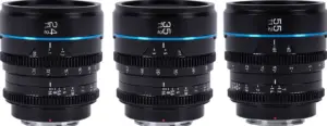 Set Night Walker t/1.2 S35 Cine Sony EMount 24mm 35mm 55mm Nero