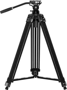 ELVT01 TREPPIEDE BROADCAST CON TESTA VIDEO SU BASE LIVELLANTE 75MM