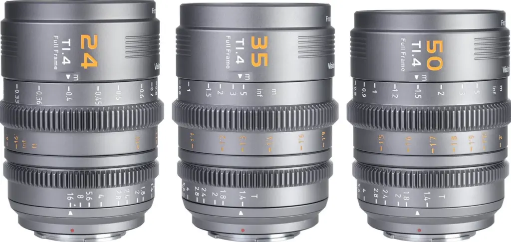 VP1 Vision Prime 24mm/35mm/50mm t/1.4 Metal Grey Sony EMount Nativo Baionette RF/Z/LMount in dotazione