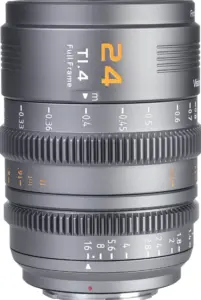 VP1 Vision Prime 24mm t/1.4 Metal Grey Sony EMount Nativo Baionette RF/Z/LMount in dotazione