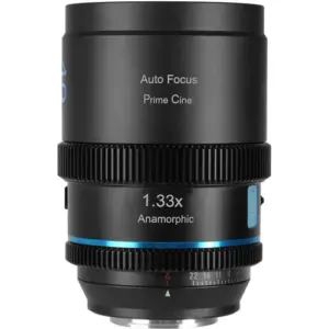 SIRUI OBIETTIVO 40MM T1.8 1.33X S35 AF ANAMORFICH LENS E MOUNT BLUE FLARE