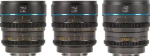 Set Night Walker t/1.2 S35 Cine Micro 4/3 24mm 35mm 55mm Metal Gray