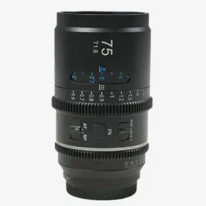 ASTRA 75MM T1.8 NIKON ZMOUNT BLUE FLARE 1.33X FULL FRAME AUTO FOCUS ANAMORPHIC CINE LENS