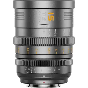 VISION PRIME T1.4 FULLFRAME CINE LENS 15MM GREY NATIVE EMOUNT MENTAL GREY COLOR Z/RF/L MOUNT ADAPTER