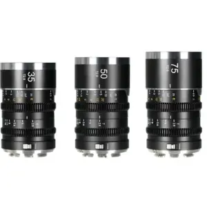 SIRUI SATURN V2 1.6X FULLFRAME ANAMORPHIC 3LENS SET WITH 90 ROTATABLE OPTICAL BLOCK 35MM 50MM AND 75MM T2.9 CANON RFMOUNT